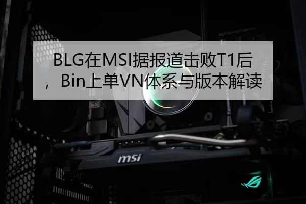 BLG在MSI据报道击败T1后，Bin上单VN体系与版本解读